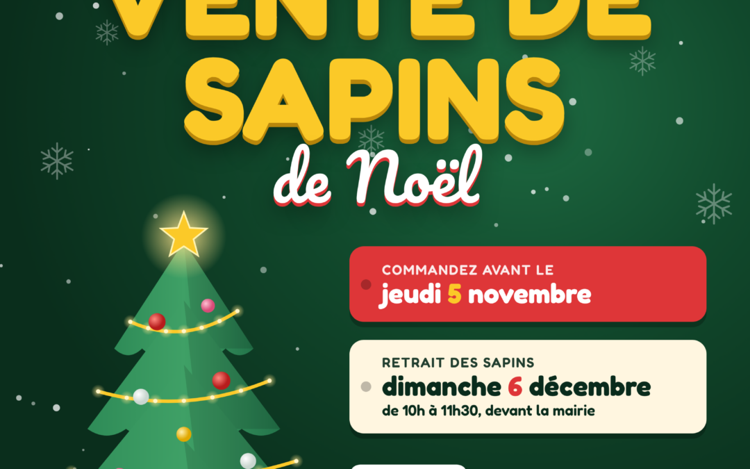 Vente de sapins de Noël 2026 : commandez avant le 5 novembre